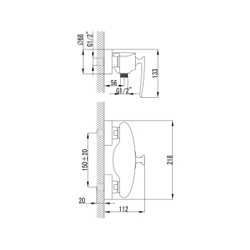 Смеситель для душа IDDIS Viola VIOSB00I03. Фото