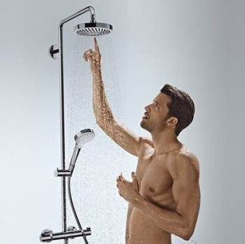 Душевая стойка Hansgrohe Croma Select E 180 2jet Showerpipe 27352400. Фото