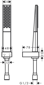 Душевой набор Hansgrohe Rainfinity 100 1jet 26856000. Фото