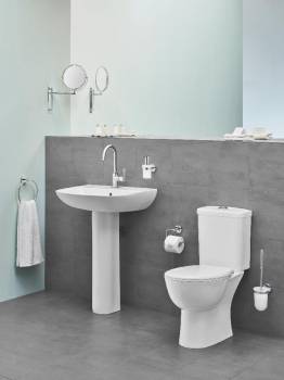 GROHE 23760000 BauEdge Смеситель для раковины со сливным гарнитуром, L-Size. Фото