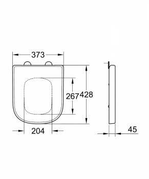 Сиденье GROHE Euro Ceramic 39459000. Фото