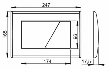 Клавиша смыва AlcaPlast M175. Фото