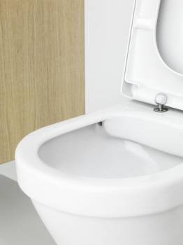 Унитаз подвесной GUSTAVSBERG Hygienic Flush с сиденьем 5G84HR01. Фото