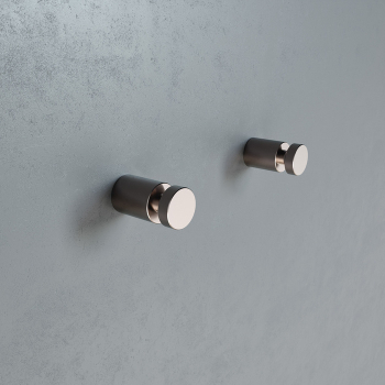 Комплкект  одинарных крючков сплав металлов Petite сатин IDDIS PET2SS1i41 для ванной комнаты. Фото