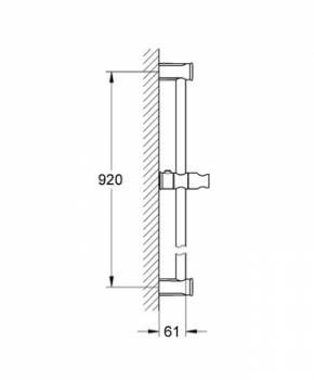 Душевая штанга GROHE Tempesta New Rustic 27520000 900 мм. Фото