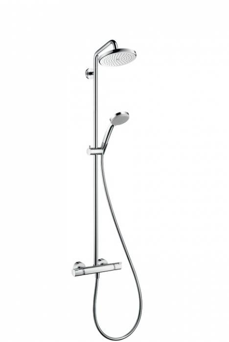 Душевая система HANSGROHE Croma 220 Showerpipe 27185000. Фото