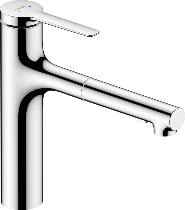 Смеситель для кухни Hansgrohe Zesis M33 74801000 с вытяжным душем. Фото