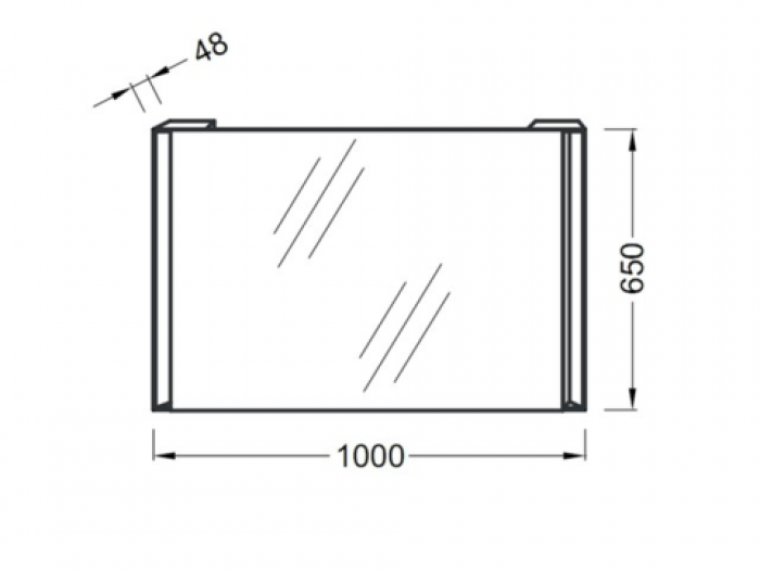 Зеркало Jacob Delafon REVE EB576-NF. Фото