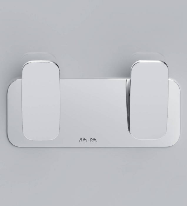 Двойной крючок для полотенец AM.PM Inspire 2.0 A50A35600 для ванной комнаты. Фото