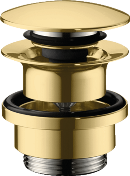 Набор Hansgrohe для слива push-open для раковины и биде 50100990, полированное золото. Фото