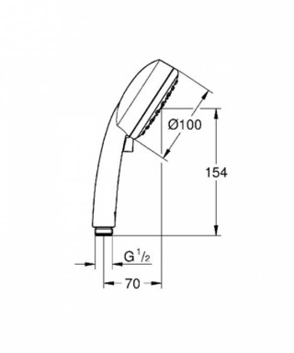 Ручной душ GROHE Tempesta New Cosmopolitan 27571001. Фото