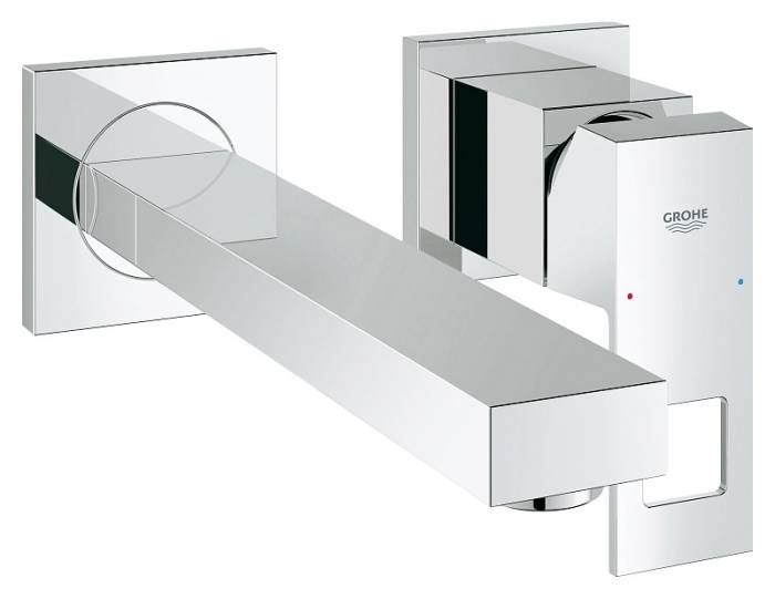 Смеситель для раковины GROHE Eurocube 23447000 (внешняя часть). Фото