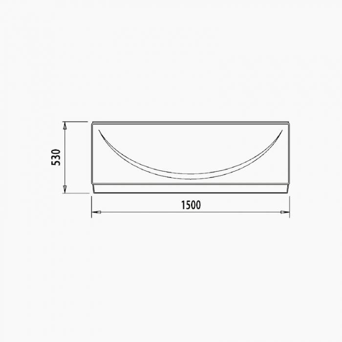 Панель фронтальная для ванны IDDIS 150 002 универсальная 002150Ui93. Фото