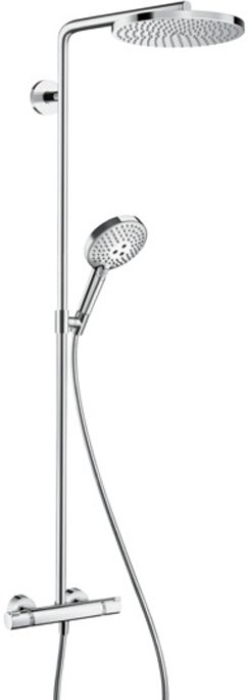 Душевая система Hansgrohe Raindance Select S Showerpipe 240 1jet PowderRain с термостатом 27633000, хром. Фото