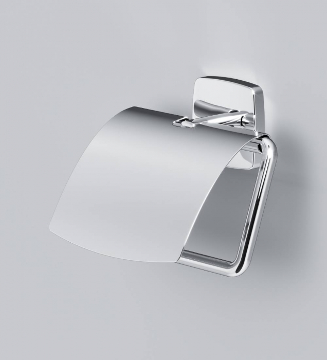 Держатель для туалетной бумаги с крышкой AM.PM Gem A90341400 для ванной комнаты. Фото