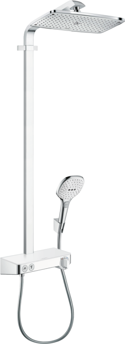 Showerpipe 360 1jet с ShowerTablet Select 300 27288400, белый/хром. Фото