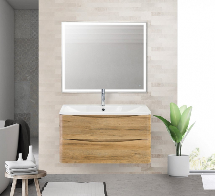 Тумба под раковину подвесная BELBAGNO ACQUA-900-2C-SO-RR Rovere Rustico. Фото