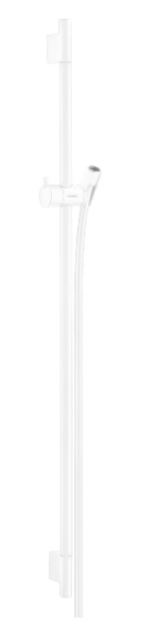 Душевая штанга Hansgrohe Unica S Puro 90 см со шлангом 28631700, матовый белый. Фото