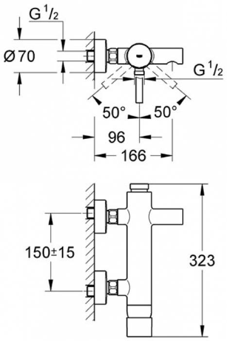 Смеситель для ванны GROHE Essence 33624000. Фото