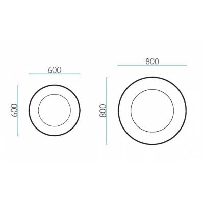 Зеркало МИР СТЕКЛА ML-111 D800. Фото