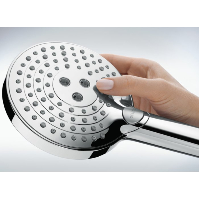 Душевая система Hansgrohe Raindance Select S Showerpipe 240 1jet PowderRain с термостатом 27633000, хром. Фото