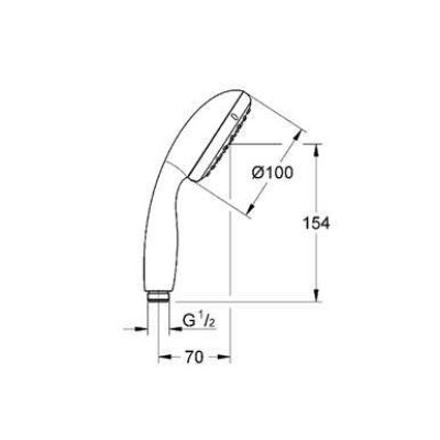 Ручной душ GROHE Tempesta New 27923000. Фото