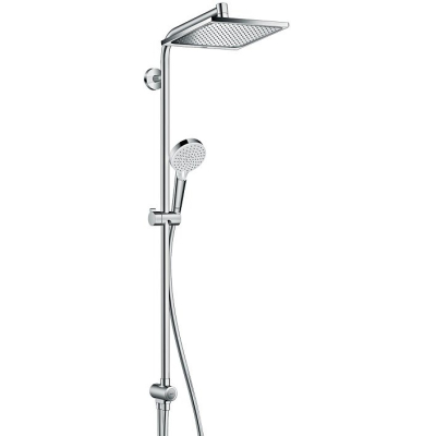 Душевая система Hansgrohe Crometta E 240 1jet Showerpipe Reno EcoSmart 27289000. Фото