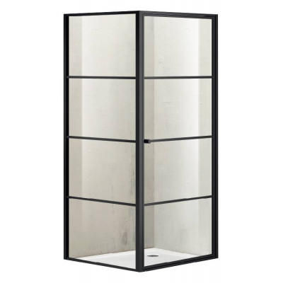 Душевое ограждение AZARIO Richmond 100х100 AZ-NAG1221 1000 Black. Фото