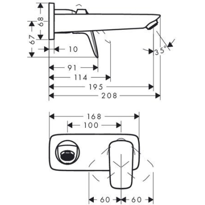 Смеситель для раковины Hansgrohe Logis 71220000. Фото