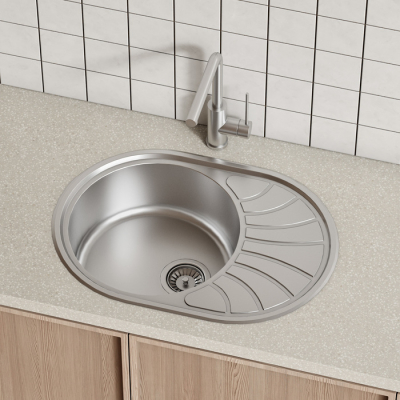 Мойка нерж. сталь шелк 650*460 Suno S IDDIS SUN65SDi77. Фото