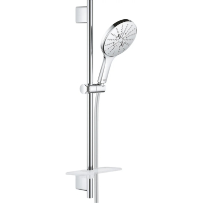 GROHE 26591000 Rainshower SmartActive 150 Душевой гарнитур III, душевая штанга 600 мм, шланг 1750 мм, полочка, хром. Фото