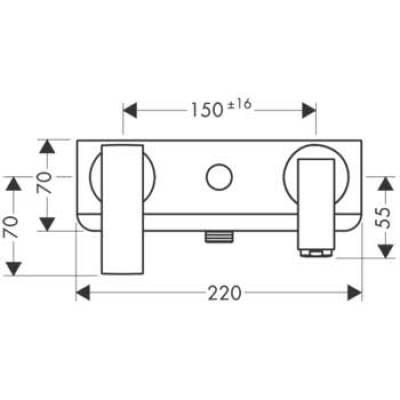 Смеситель для ванны AXOR Citterio 39400000. Фото