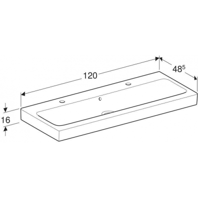 Раковина GEBERIT Icon 120x48 124020000. Фото