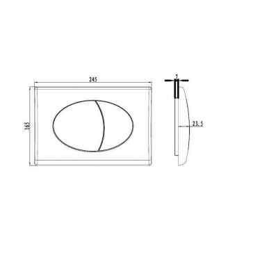 Клавиша смыва хром Neofix 011 IDDIS NEO11CHI77. Фото