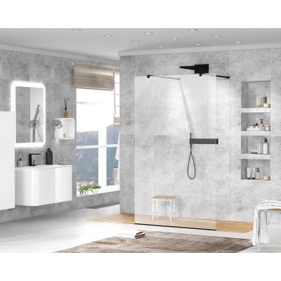 Душевая перегородка CEZARES Liberta LIBERTA-L-2-120-C-NERO