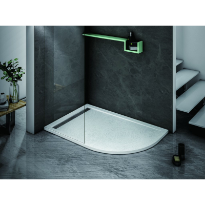 Душевой поддон из искусственного мрамора CEZARES TRAY-AS-RH-120/90-550-30-W-R. Фото