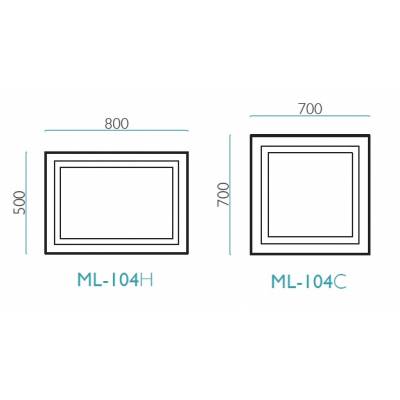 Зеркало МИР СТЕКЛА ML-104. Фото