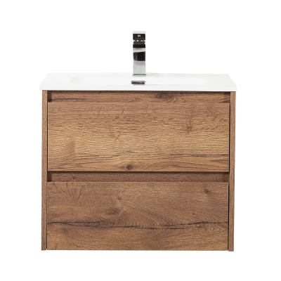 Тумба под раковину подвесная BELBAGNO KRAFT-600-2C-SO-RT Rovere Tabacco. Фото