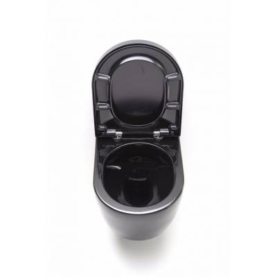 Унитаз подвесной черный SSWW CT2037V Black. Фото