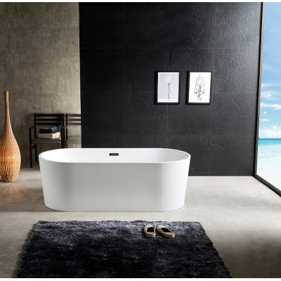 Ванна акриловая Azario BRISTOL 1700х800х580, свободностоящая, в комплекте с сифоном и металлической рамой, BRI17080. Фото