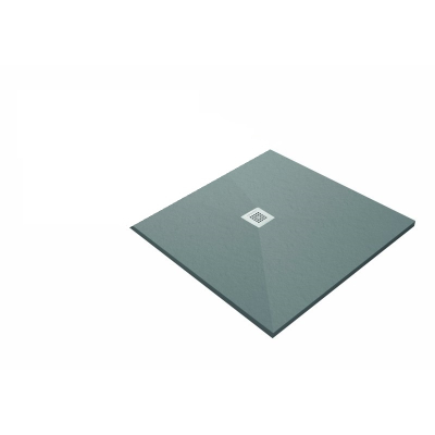 Душевой поддон ACQUABELLA COLLEZZIONI Base Slate PLATO_BASE_SLATE_90_CUADR_CEMENTO_90x90. Фото