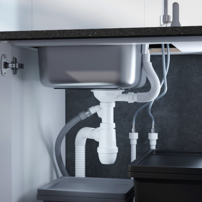 Мойка с сифоном арт. S11UPS0i84 нерж. сталь полир. 585*485 Strit S IDDIS STR58PDi77S. Фото