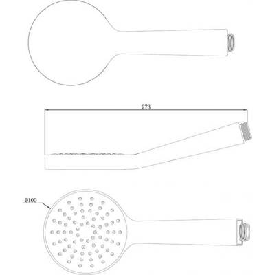 Душевая лейка RAVAK Flat S X07P343. Фото