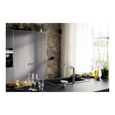 Смеситель для кухни с подключением к фильтру питьевой воды Hansgrohe Aqittura M91 FilterSystem 240 76804000. Фото