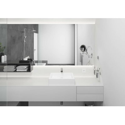 Смеситель для раковины 230, со сливной гарнитурой Vernis Shape Hansgrohe 71562000, хром. Фото