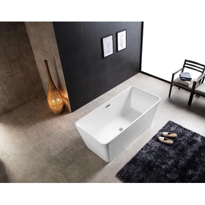 Ванна акриловая Azario LINCOLN 1690х800х580, свободностоящая, в комплекте с сифоном и металлической рамой LIN17080. Фото