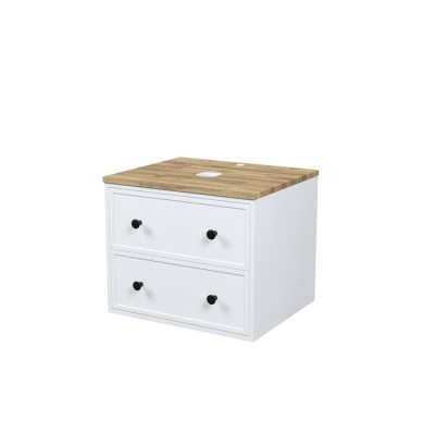 Тумба подвесная со столешницей 60 см белый матовый Torr IDDIS TOR60WBi95K. Фото