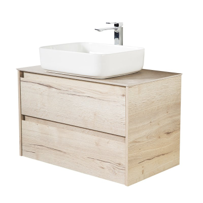 Тумба под раковину подвесная BELBAGNO KRAFT-1000-2C-SO-RGB Rovere Galifax Bianco. Фото