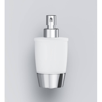 Стеклянный диспенсер для жидкого мыла с настенным держателем AM.PM Like A8036900 для ванной комнаты. Фото