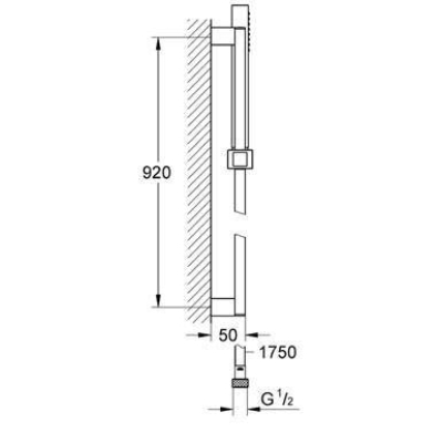 Душевой гарнитур GROHE Euphoria Cube 27890000. Фото